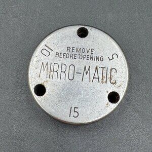 Vintage Mirro-Matic Pressure Cooker Regulator Weight 15 Lb Replacement Part